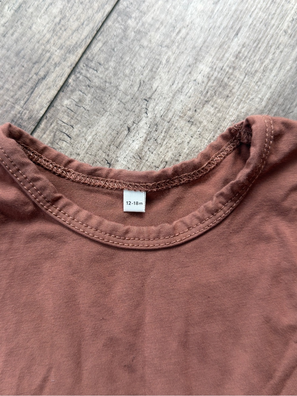 Quincy Mae Bamboo Pajama Set Terracotta 12-18M - Picture 3 of 6